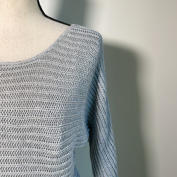 Tularosa Grey Long Sleeve Knit Pullover Crop Sweater XS - Picture 4 of 7